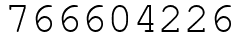Число 766604226.