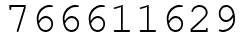 Число 766611629.