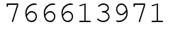 Число 766613971.