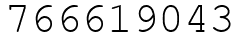 Число 766619043.