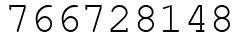 Число 766728148.
