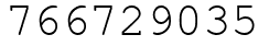 Число 766729035.