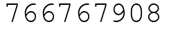 Число 766767908.