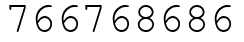 Число 766768686.