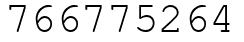 Число 766775264.