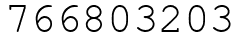 Число 766803203.