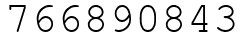 Число 766890843.