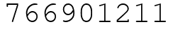 Число 766901211.
