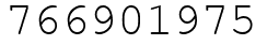 Число 766901975.