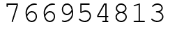 Число 766954813.