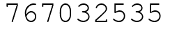 Число 767032535.