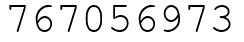 Число 767056973.