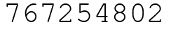 Число 767254802.