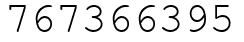 Число 767366395.