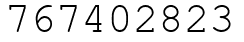 Число 767402823.