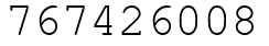 Число 767426008.