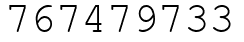 Число 767479733.