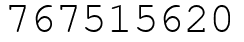 Число 767515620.