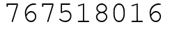 Число 767518016.