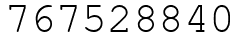 Число 767528840.