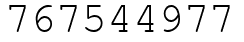 Число 767544977.