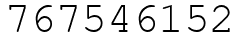 Число 767546152.