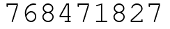 Число 768471827.