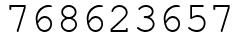 Число 768623657.