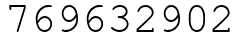 Число 769632902.