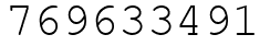 Число 769633491.