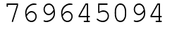 Число 769645094.
