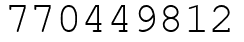Число 770449812.