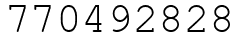Число 770492828.