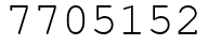 Число 7705152.
