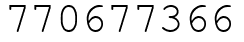 Число 770677366.