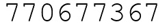 Число 770677367.