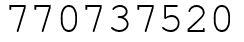 Число 770737520.