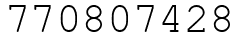 Число 770807428.