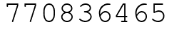 Число 770836465.