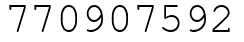 Число 770907592.