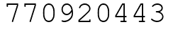 Число 770920443.