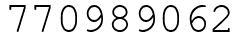 Число 770989062.