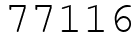 Число 77116.