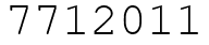 Число 7712011.