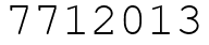Число 7712013.
