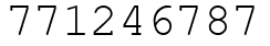 Число 771246787.