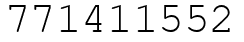 Число 771411552.