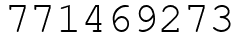 Число 771469273.