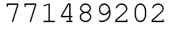 Число 771489202.