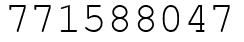 Число 771588047.